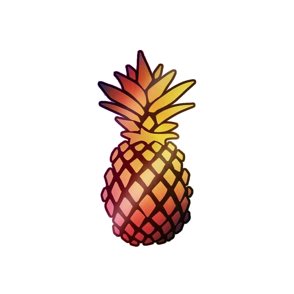 Pineapple Holographic Stickers